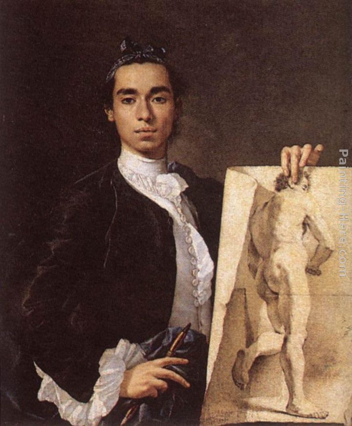 Portrait of the Artist painting - Luis Melendez Portrait of the Artist art painting